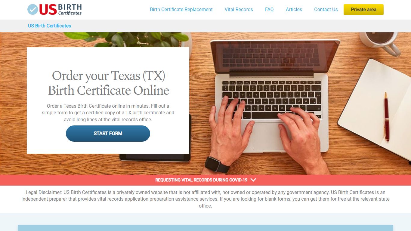 Texas (TX) Birth Certificate Online - US Birth Certificates